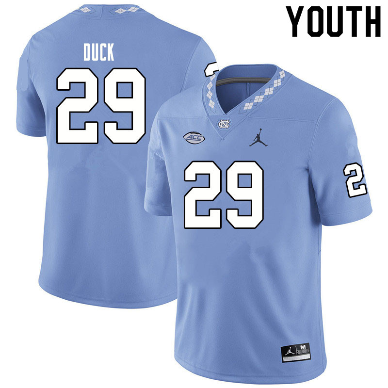 Jordan Brand Youth #29 Storm Duck North Carolina Tar Heels College Football Jerseys Sale-Blue